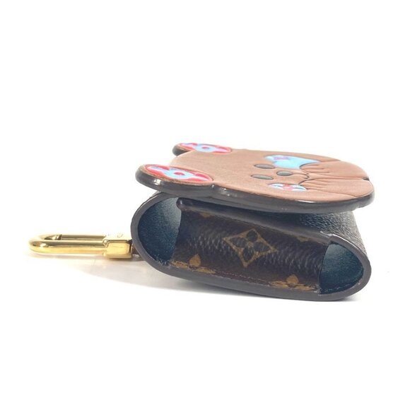 LOUIS VUITTON M01361 Monogram Key Holder-Earphone Pouch LV Bear Bag Charm case - Picture 14 of 16
